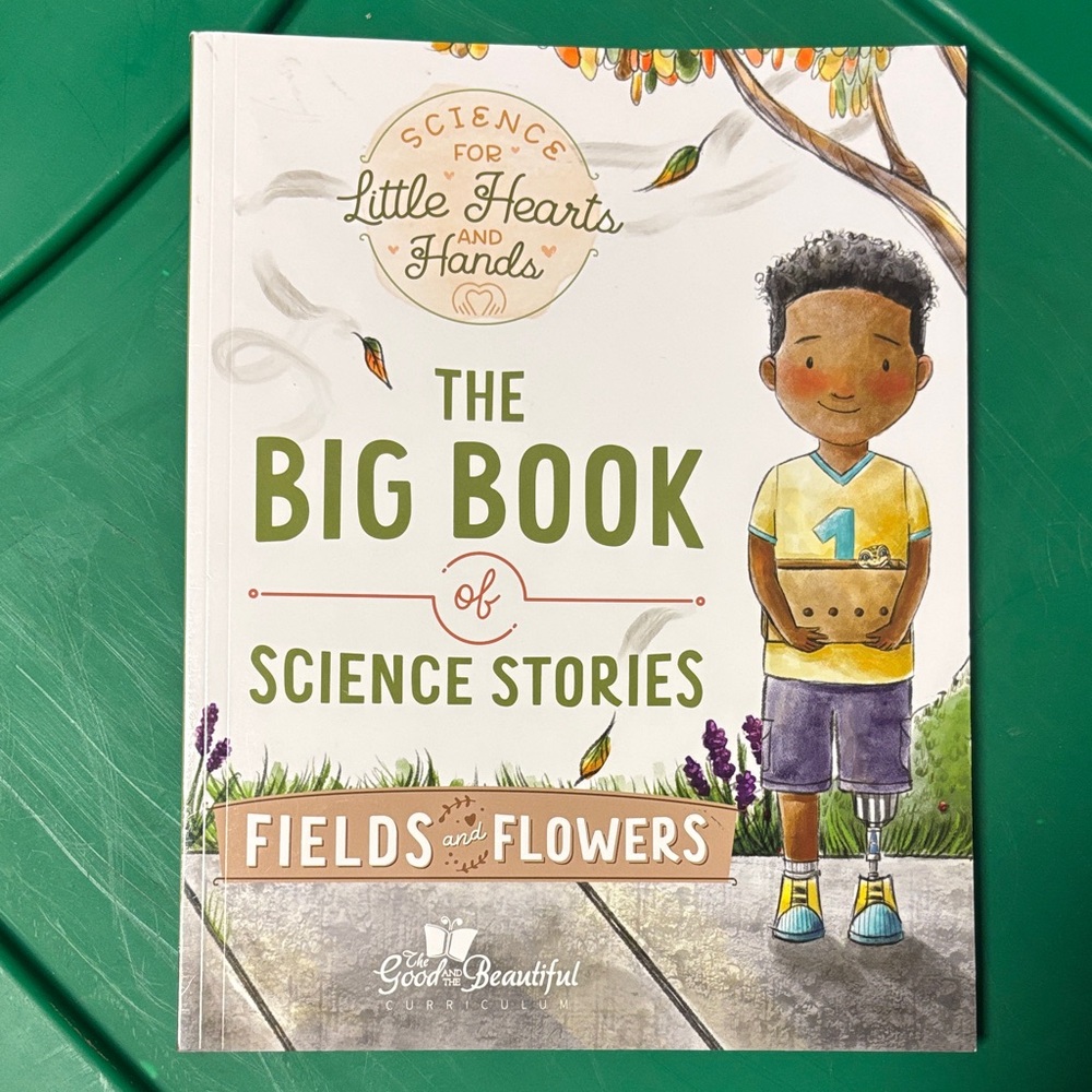 The Big Book of Science Stories: Fields and Flowers - Kids Science Book (Green)